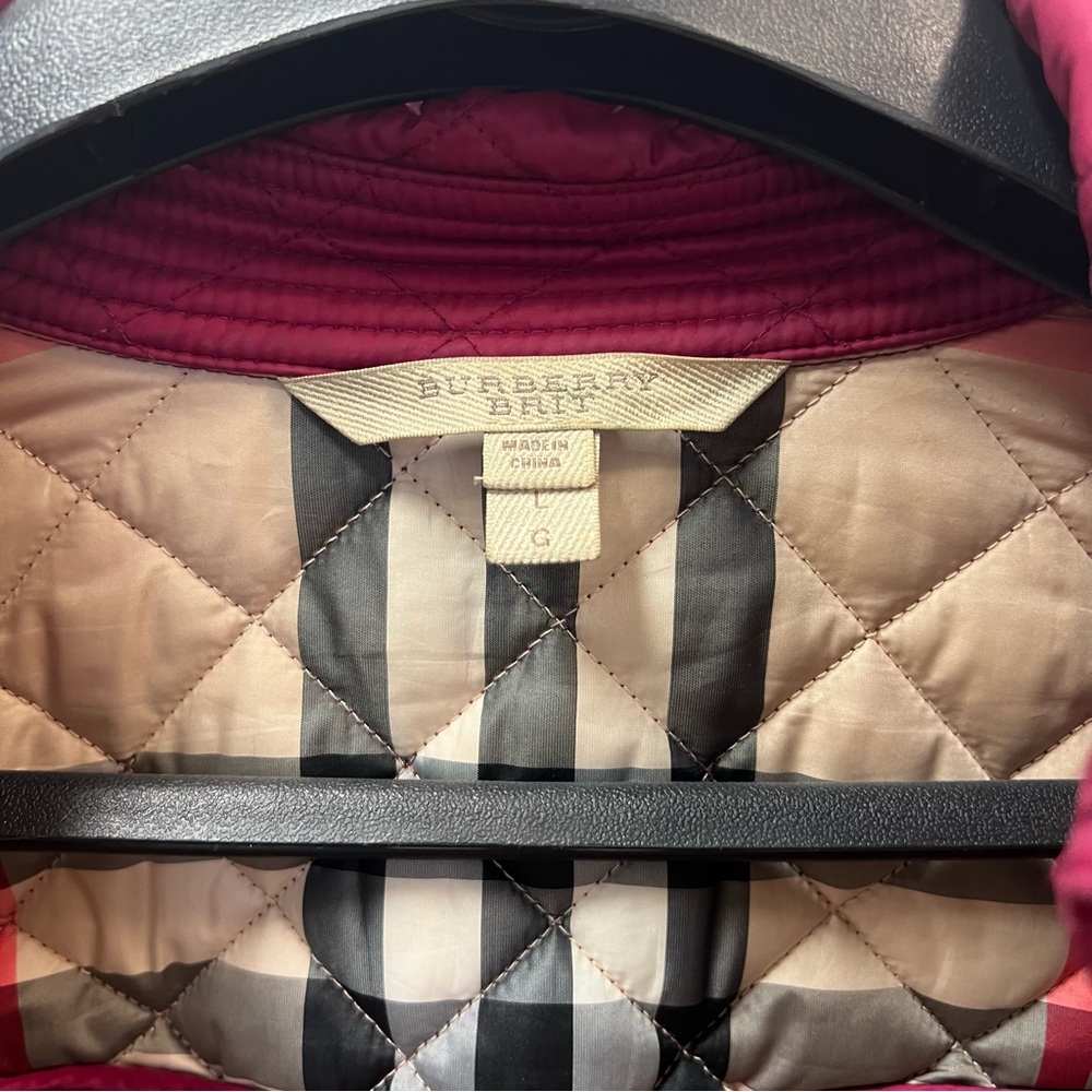 Burberry Brit Red Quilted Jacket - Picture 3 of 16